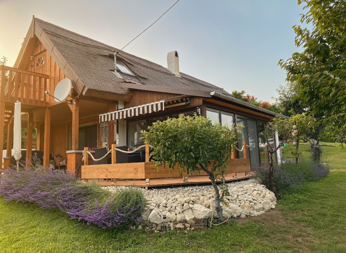 (AAA) Romantisches Reetdachhaus mit Balaton-Panorama (AAA) Romantisches Reetdachhaus mit Balaton-Panorama