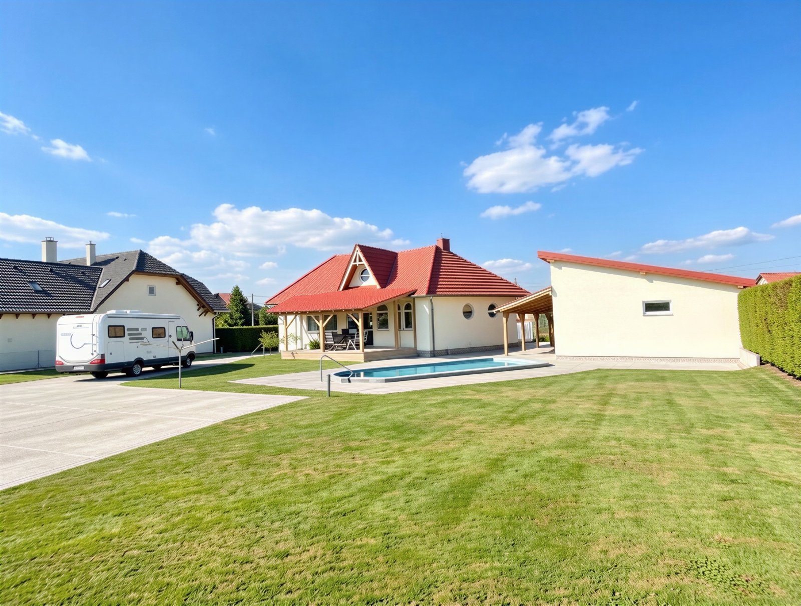 (AAA) Neuwertiges Landhaus mit Gästeappartment, Pool & Caravan-Stellplätzen (AAA) Neuwertiges Landhaus mit Gästeappartment, Pool & Caravan-Stellplätzen